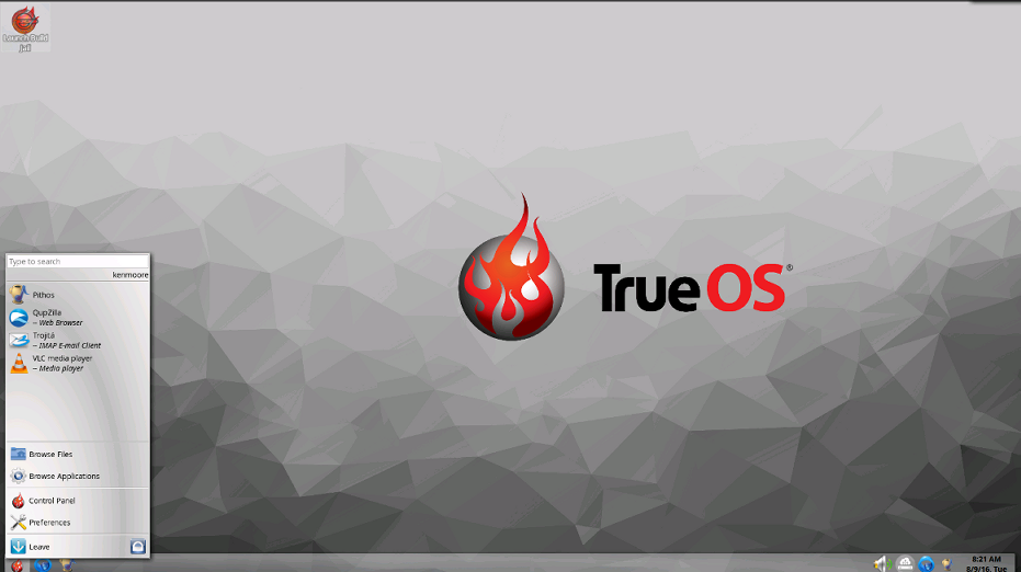TrueOS Desktop